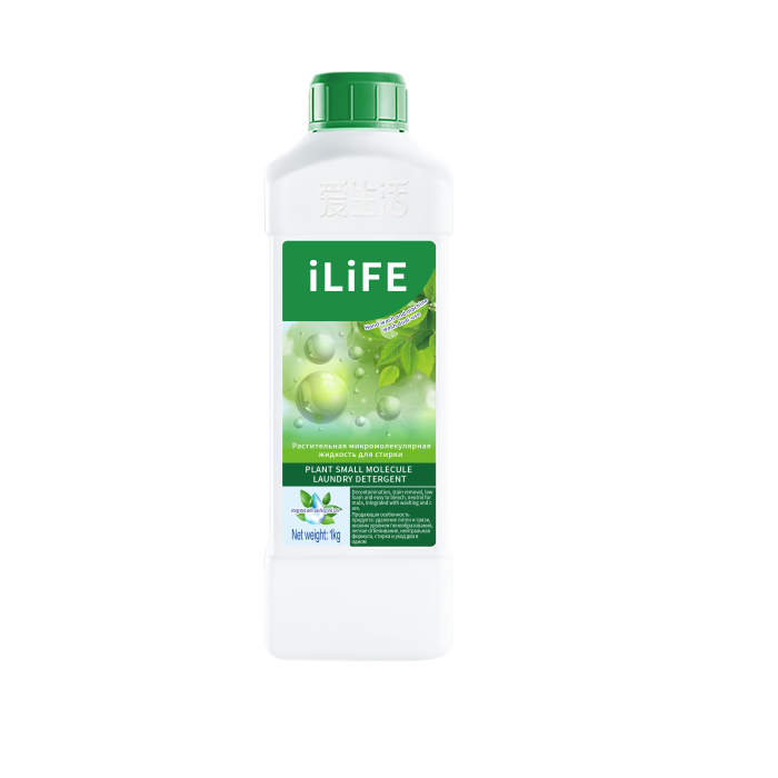 iLiFE Растительный микромолекулярный гель для стирки, 1 л iLiFE Растительный микромолекулярный гель для стирки, 1 л
