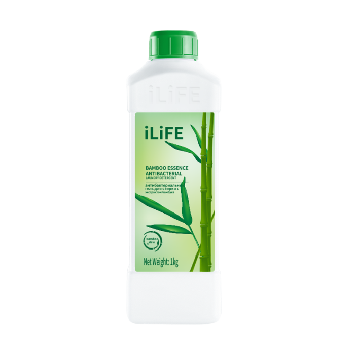 iLiFE Антибактериальный гель для стирки с экстрактом бамбука, 1 л iLiFE Антибактериальный гель для стирки с экстрактом бамбука, 1 л